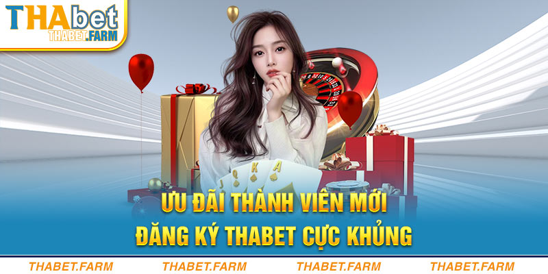 Ưu đãi thành viên mới đăng ký Thabet cực khủng